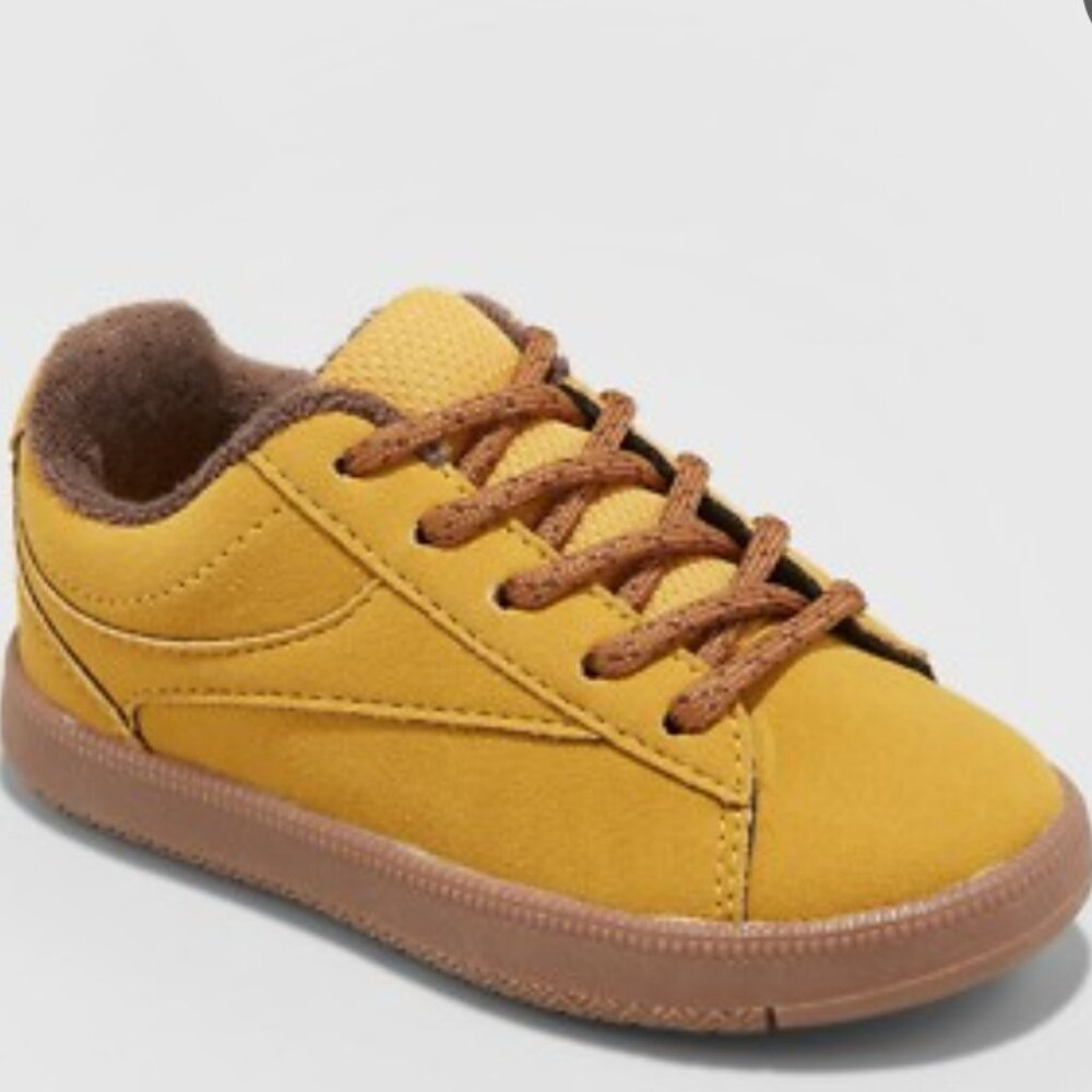 CAT & JACK ASHER MUSTARD SEED TODDLER BOYS WALKER DRESS SHOES --SIZE 9